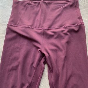 Selling new never worn lululemon align leggings. Size 6, burgundy.